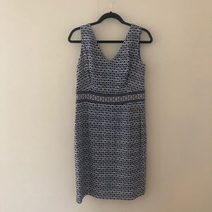 Tory Burch Sleeveless Dress | Blue White | Sz 10